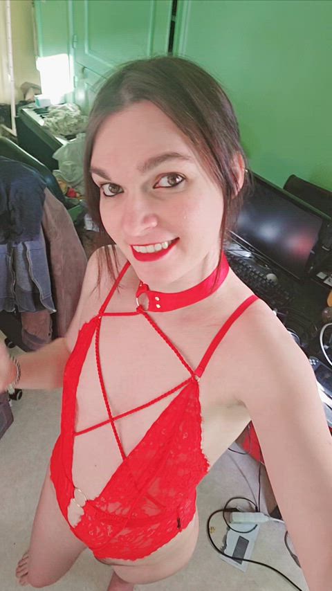 Amateur Boobs Brunette Lingerie OnlyFans Petite Pussy Small Tits Trans Trans Woman Porn GIF by emilyretcher