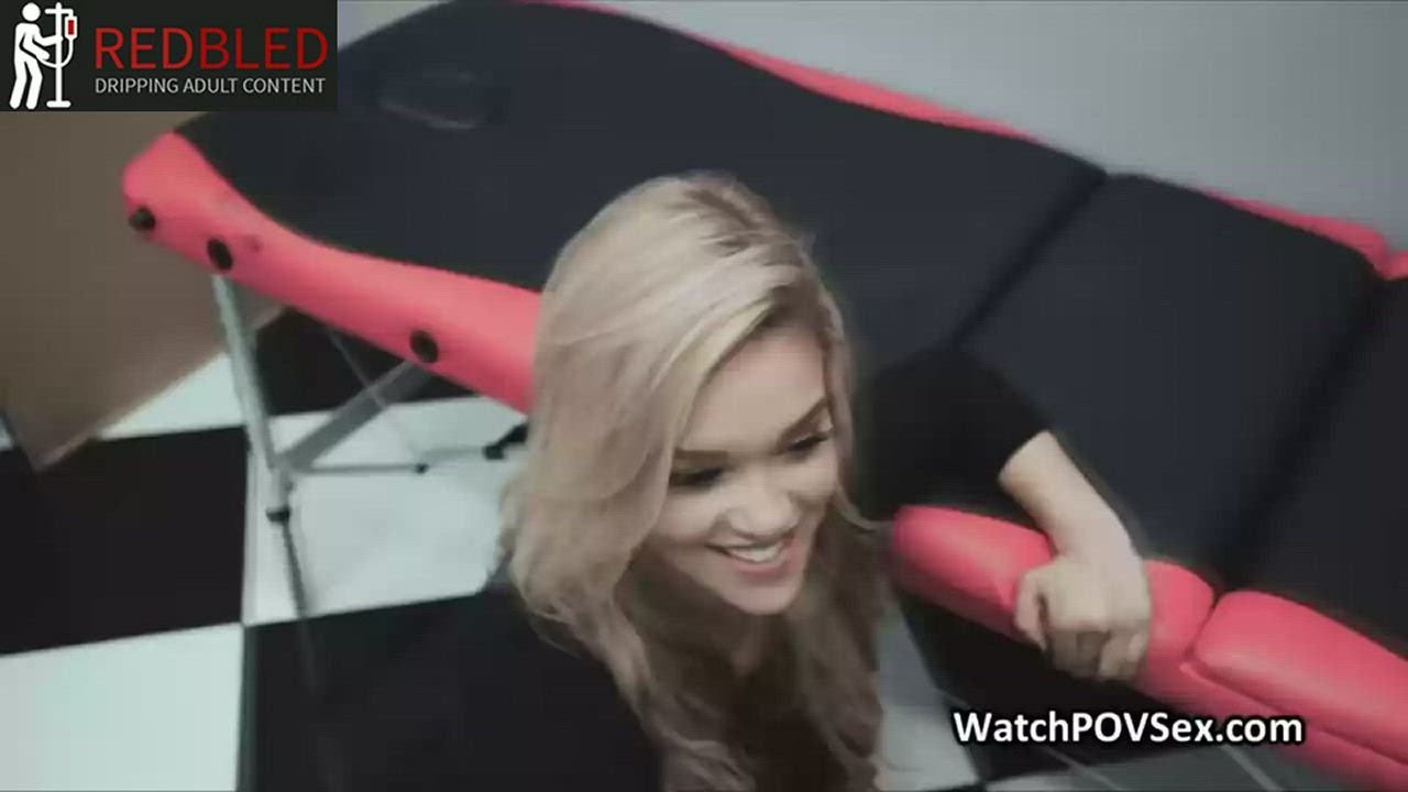 Blonde Blowjob Porn GIF by redbledcom