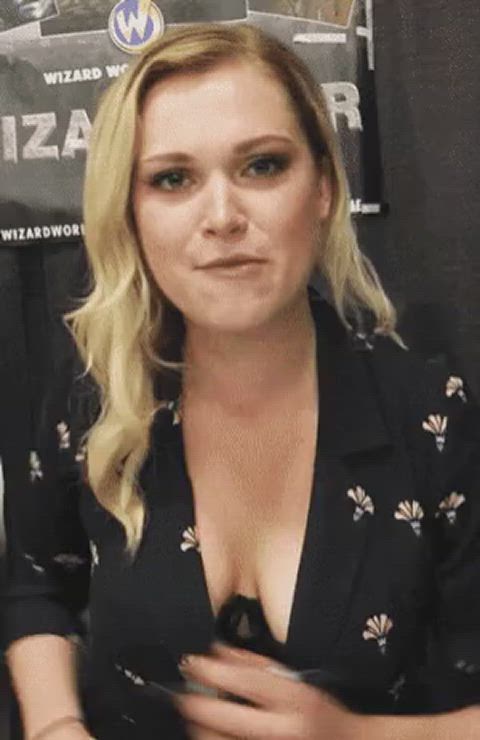 Blonde Celebrity Cleavage Porn GIF by celebsprincess