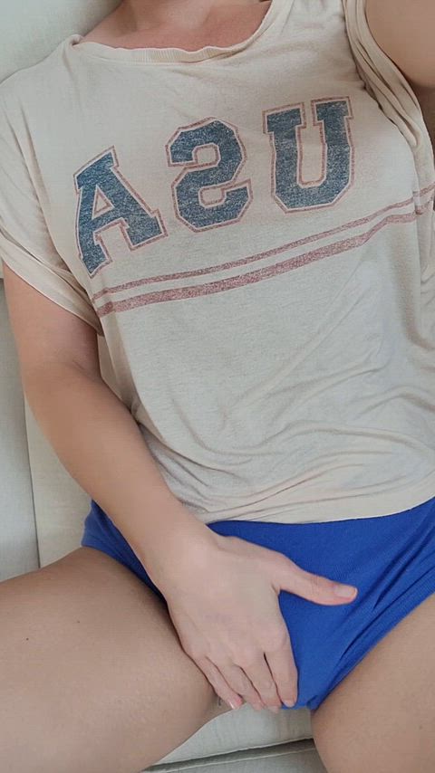 My fat pussy in blue panties