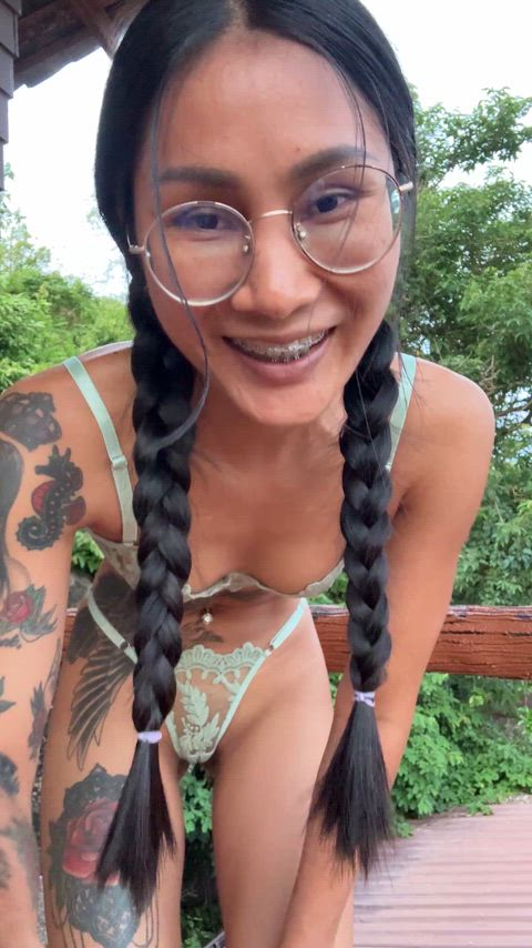 You like to use petite Asian girls with braces and braids?