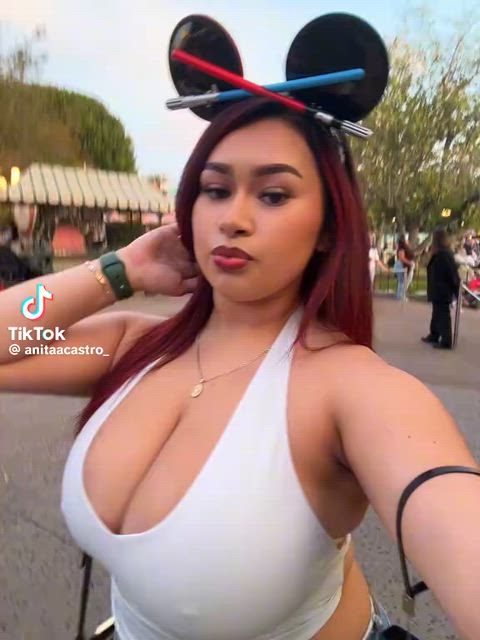 Showing them off at Disney