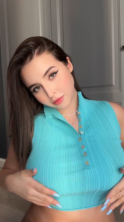 Big Tits Brunette NSFW Natural Tits OnlyFans Solo Tits Porn GIF by susanna