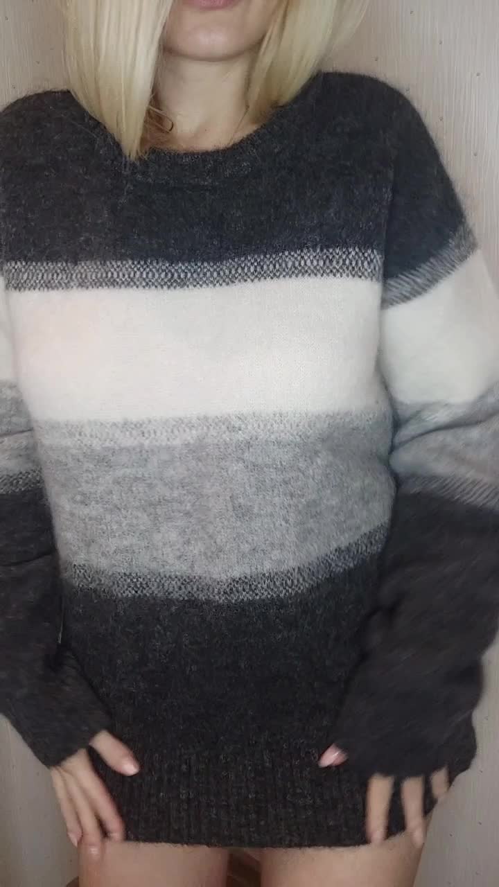 Take me in my husband's sweater😋