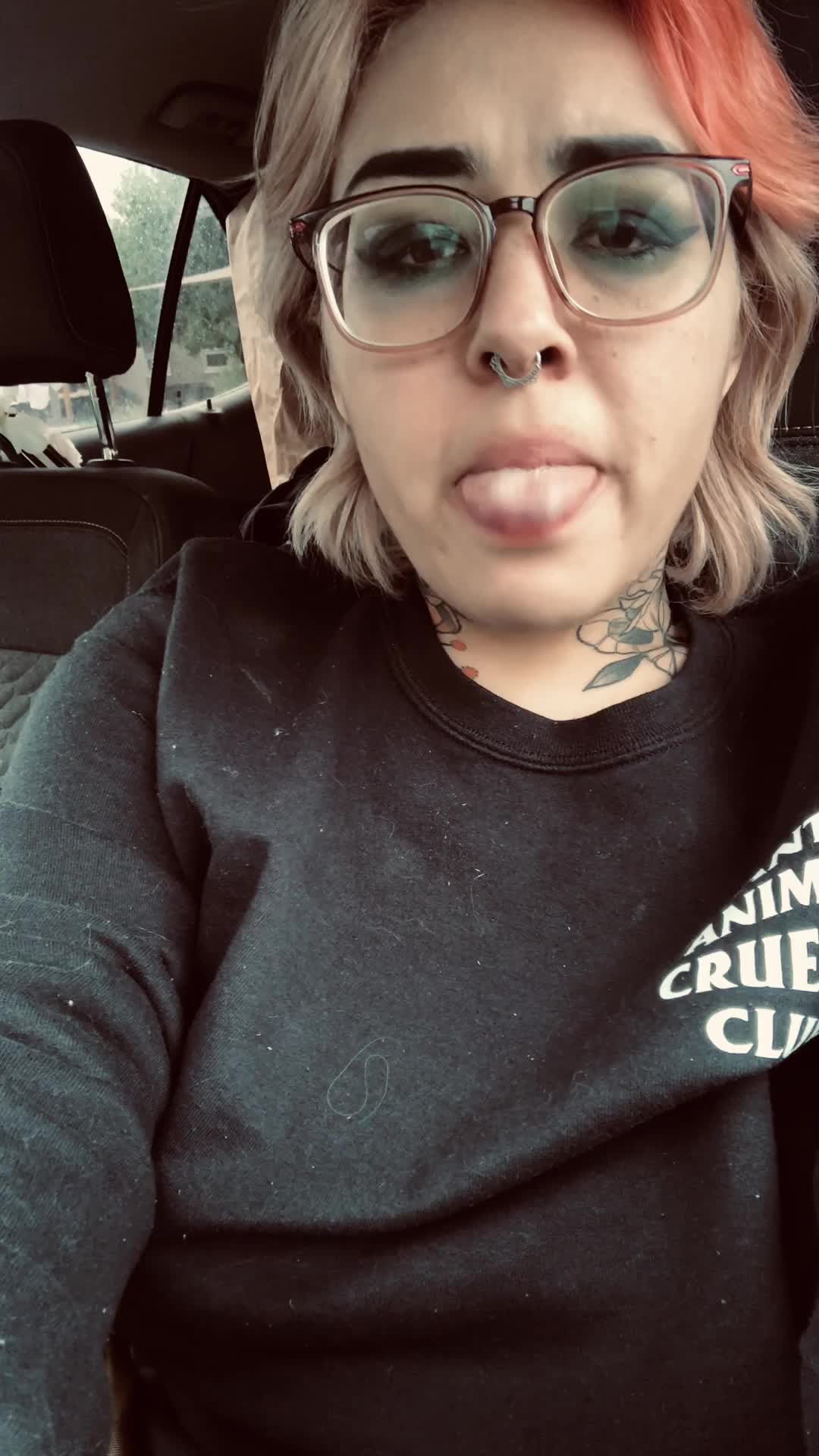 Waiting not so patiently in my car so I can go home and ride my dildo