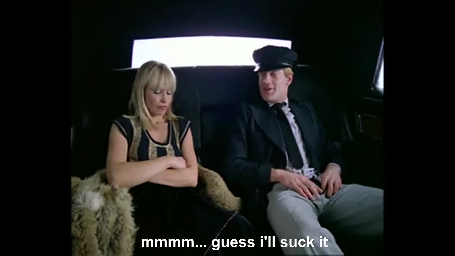 Hot euro blonde sucks and fucks in her limo