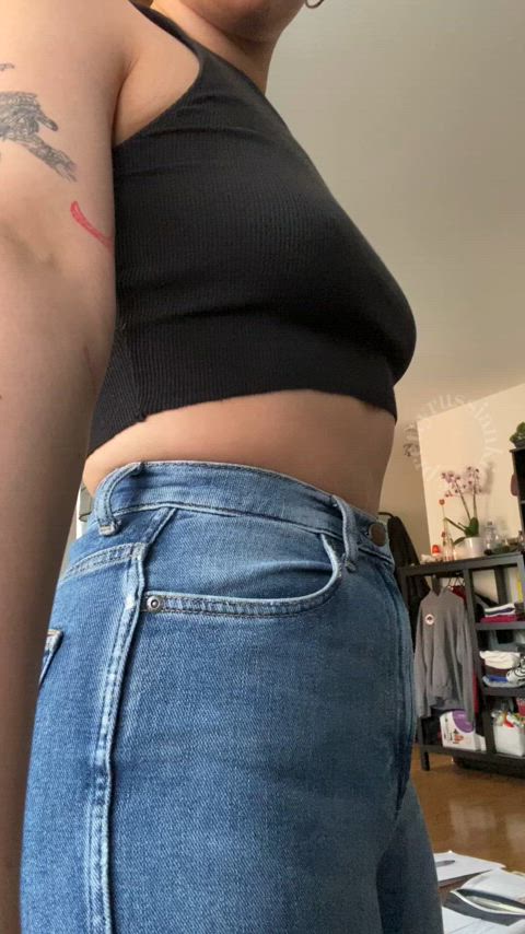 It’s a mystery how I got my ass in these jeans