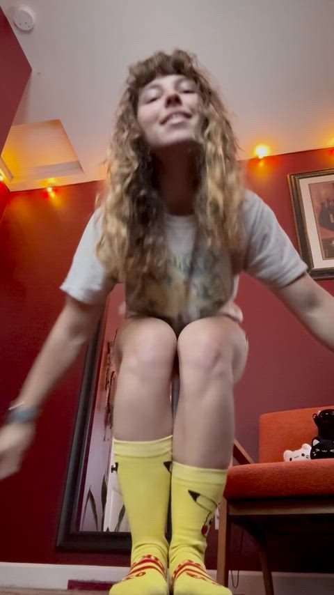 Showing off my new socks hehe