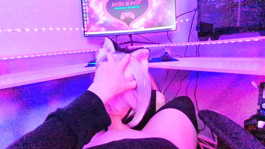 Could I deepthroat you under your desk while u game? Ur friends won't even know XD