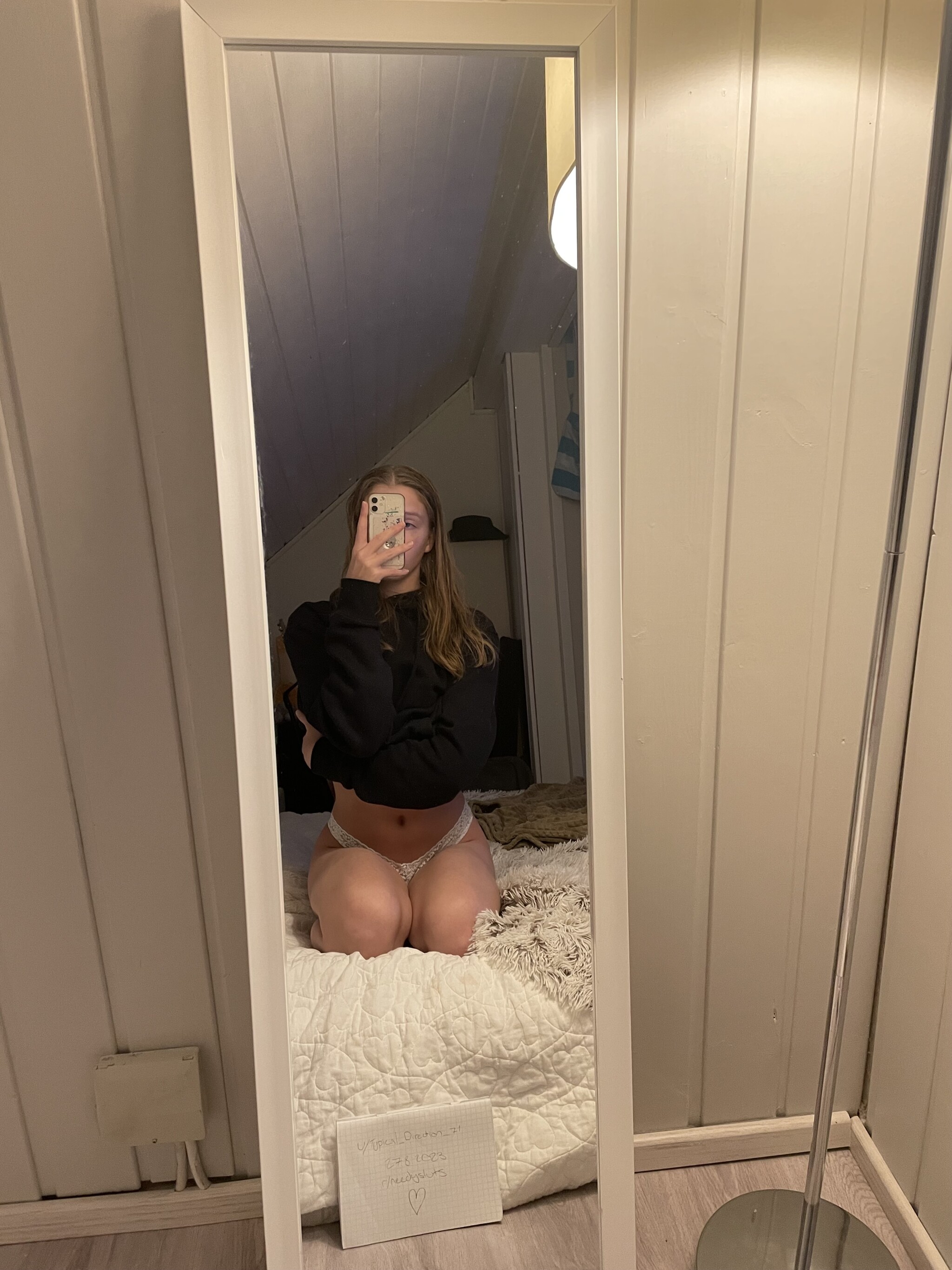 Curvy homemade lingerie