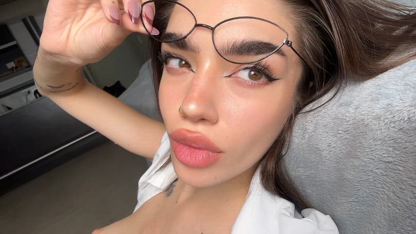 Where would you love to cum? On my face or my tits?