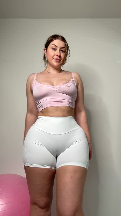 do you prefer my bouncy tits or cheeky ass