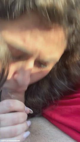 Amateur Blowjob Chubby Cum Cumshot Facial Public Real Couple Porn GIF by duromami