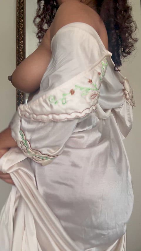 Your desi fantasy wrapped in satin…with just a little peek [f]