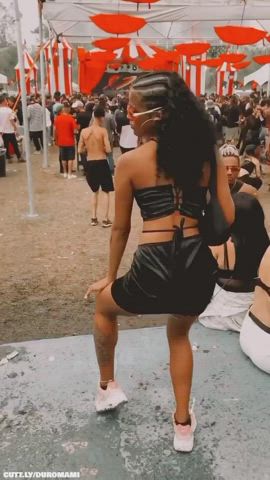 Big Ass Big Tits Bikini Cleavage Compilation Dancing Festival Party Public Porn GIF by duromami