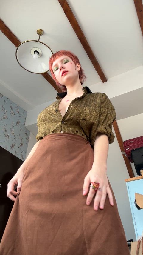 Oops, these boobs are about to pop out without a bra