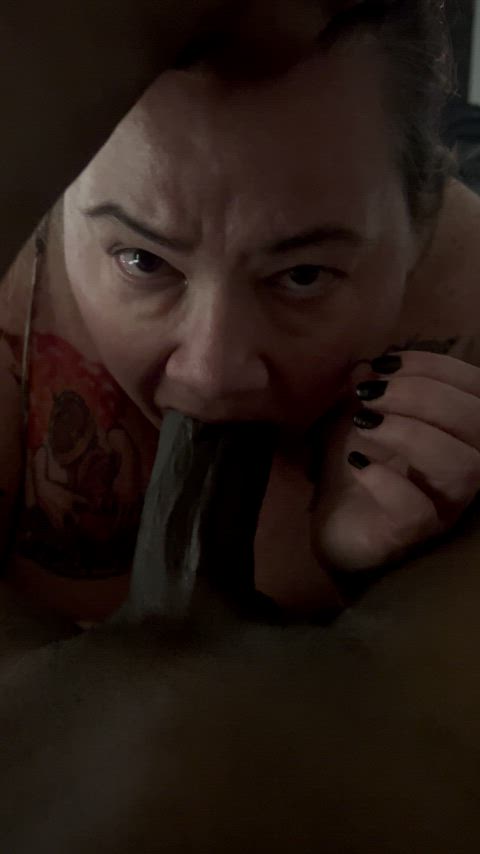 Granny wanted to see if her throat still has what It takes to handle bbc