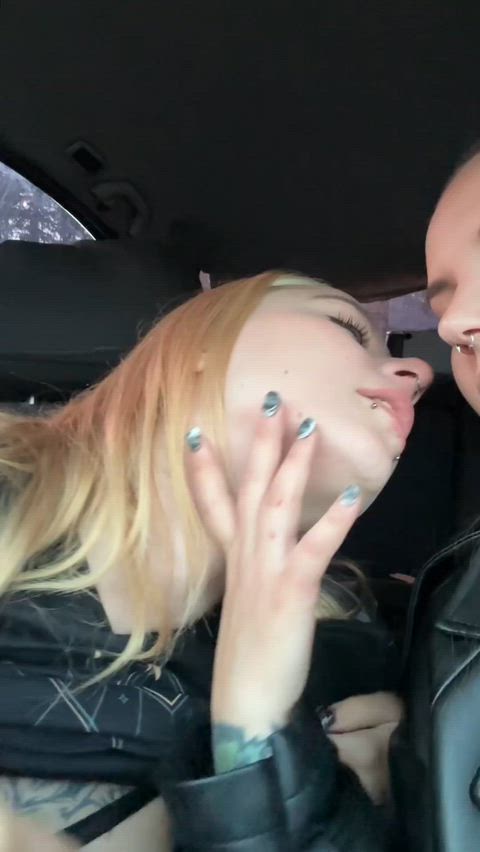 Snacking in the car, kissing each other – oh my God, that's our favorite pastime!
