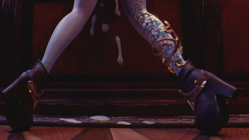 Enemy support catching her breath after getting stomped in laning phase