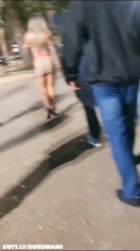 Amateur Brazilian Dogging Gangbang Groping Hotwife Public See Through Clothing r/ExposedToStrangers Porn GIF by duromami
