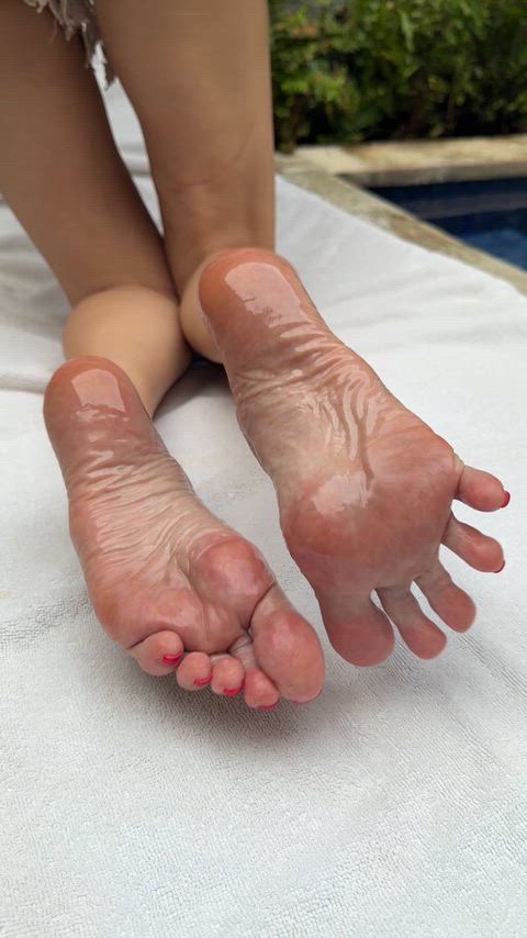 Lick it until it's clean and dry