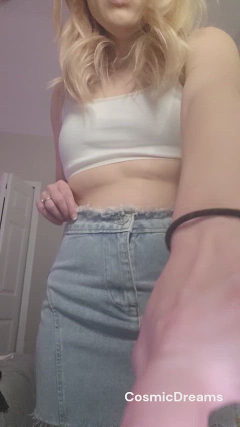 Amateur American Ass Blonde Booty CamSoda College Teen USA Upskirt Porn GIF by camsoda