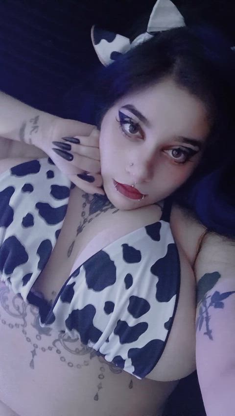 Alt Amateur Big Tits Chubby Goth Latina OnlyFans Pierced Piercing Tits Porn GIF by raven.roth