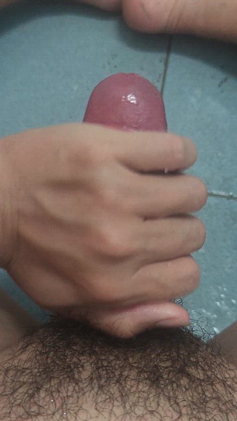 Playing with my cock like usual