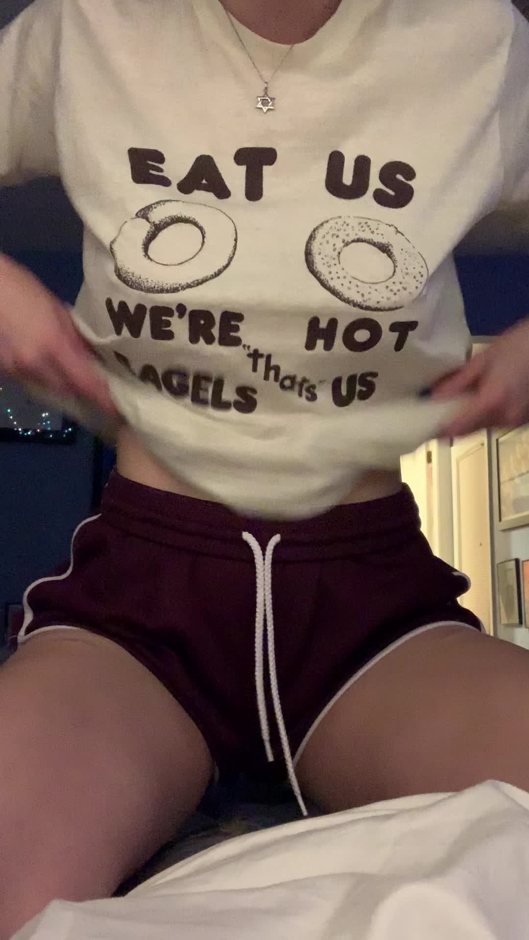 seemed like an appropriate shirt to record a titty video in