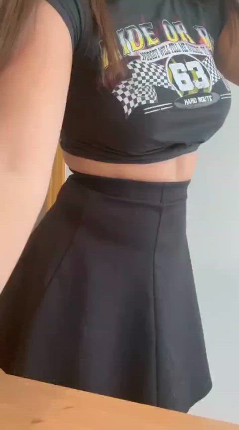 A sweety cheerleader's panties