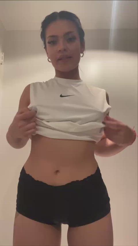 Does this piercing on my nipples look sexy?