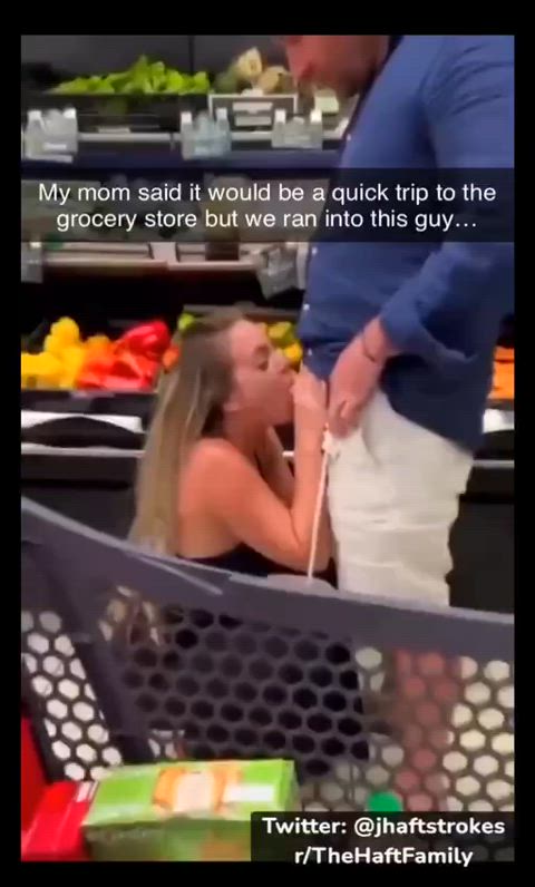 My mom always says our stop at the grocery store will be quick, it never is