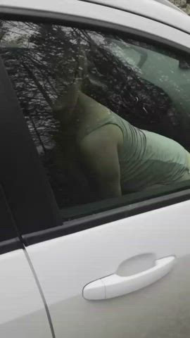 Amateur Ass Big Ass Car Sex Couple Flashing Outdoor Real Couple Porn GIF by duromami
