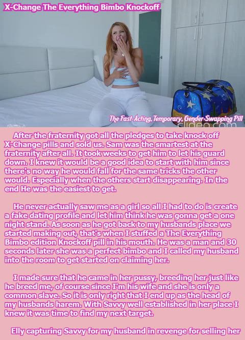 Elly taking the first step at revenge and introducing Savvy to her new owner.