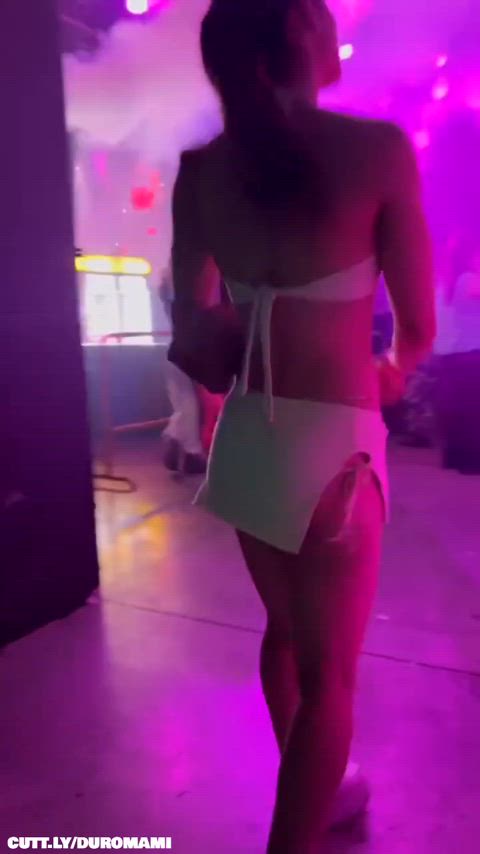 Amateur Ass Club Exhibitionist Flashing Nightclub Public Teen Upskirt Porn GIF by duromami