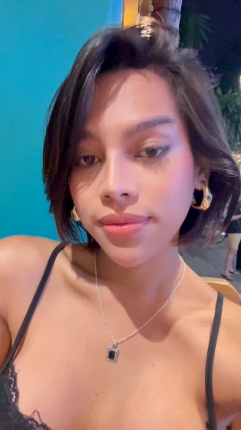 would you go under the table to secretly suck my girl cock while we are on a date?