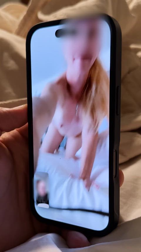 Imagine answer a Facetime from your wife, thinking she's checking in, only to realize you're getting cucked