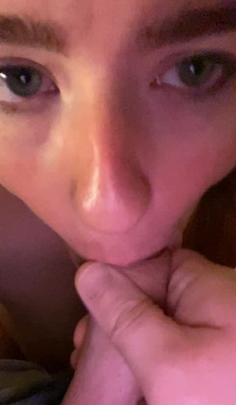 I always swallow