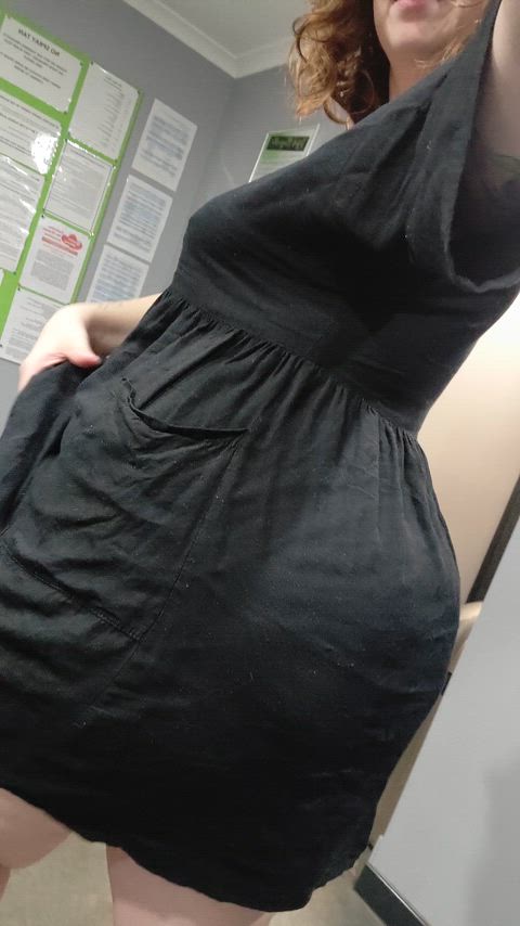 Short dresses don't stop me from wearing nothing underneath