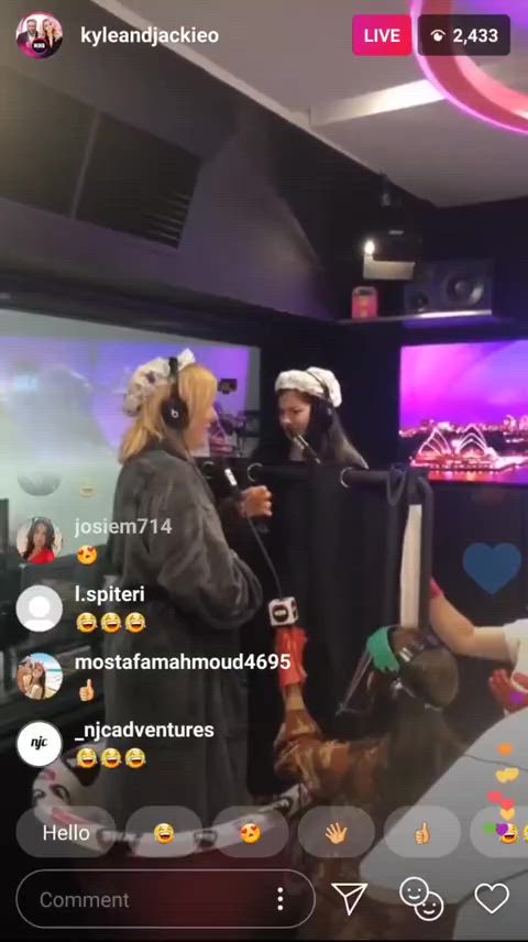 Mother & daughter on a radio show