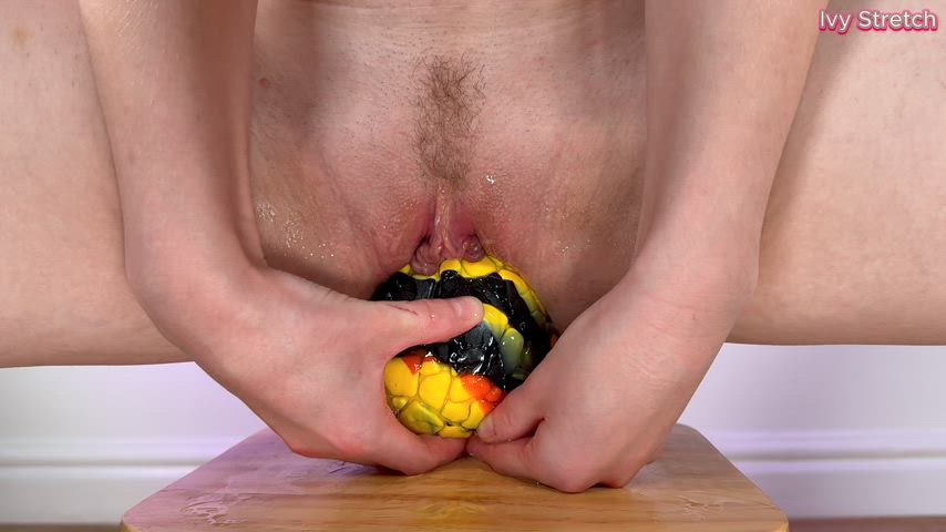 Big eggs make me look pregnant!