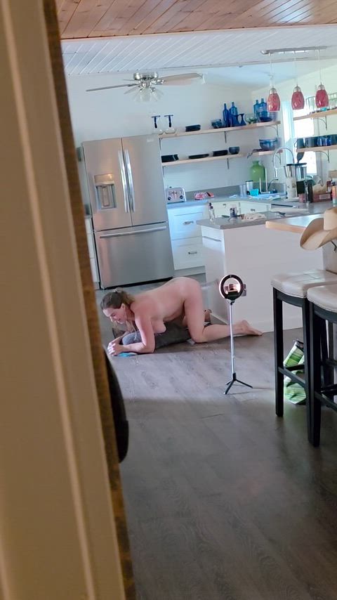 my stepson secretly filmed me making content omgg