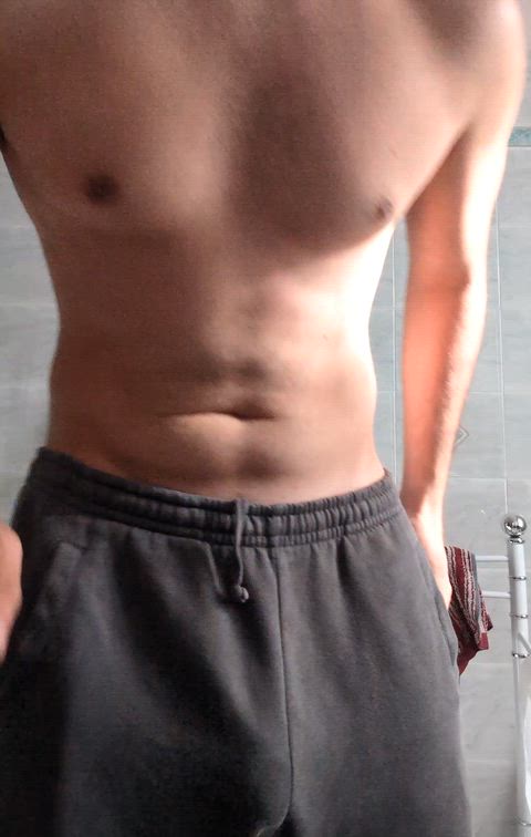 I guess your bf doesn't look this good with grey sweatpants