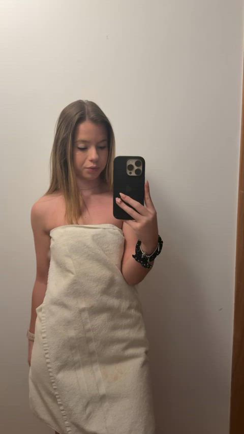 Reveal my little but cute boobies