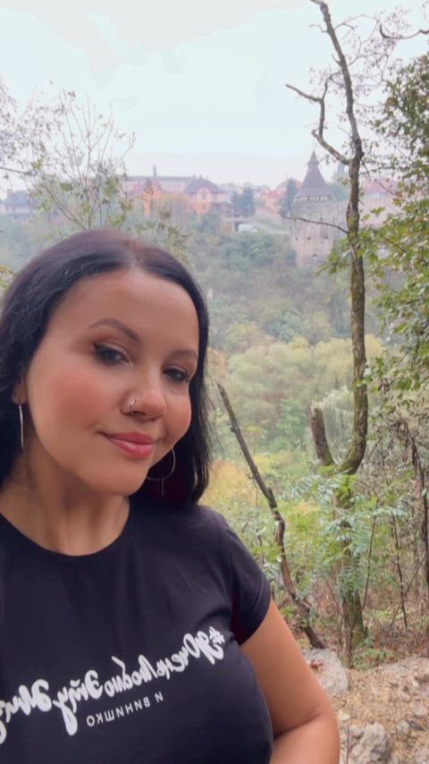 Showing my boobs on a tour