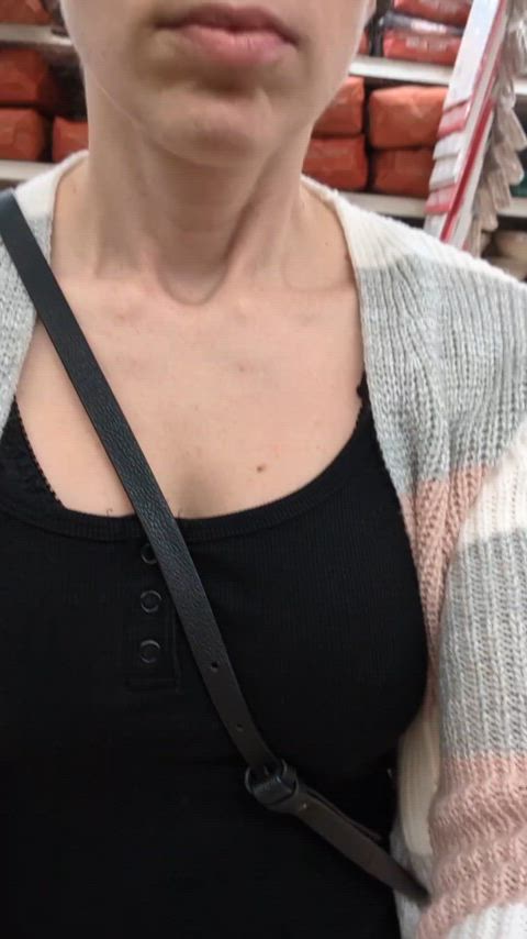 Truth or dare....wear a huge buttplug, no panties at the grocery