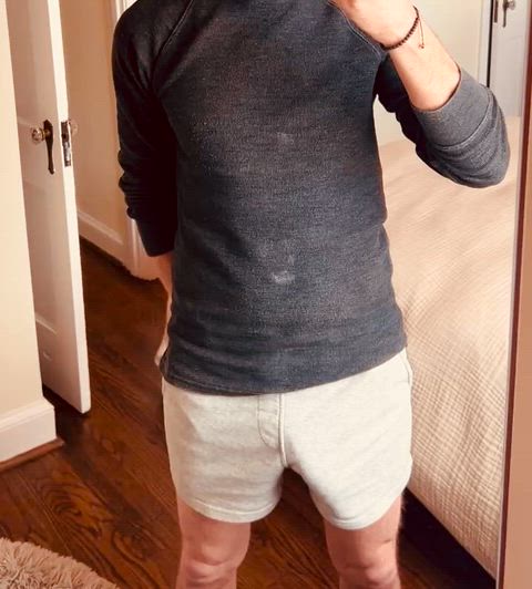 While working around the house.