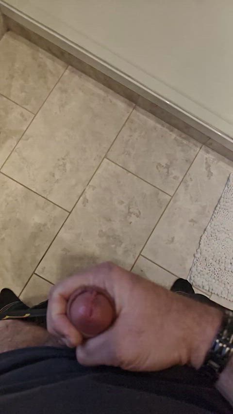 Slow motion spunk shower