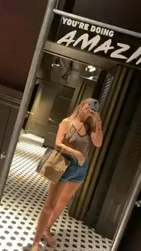Amateur Blonde Boobs Exhibitionism Exhibitionist Flashing Public Teen Tits Voyeur Porn GIF by populardick