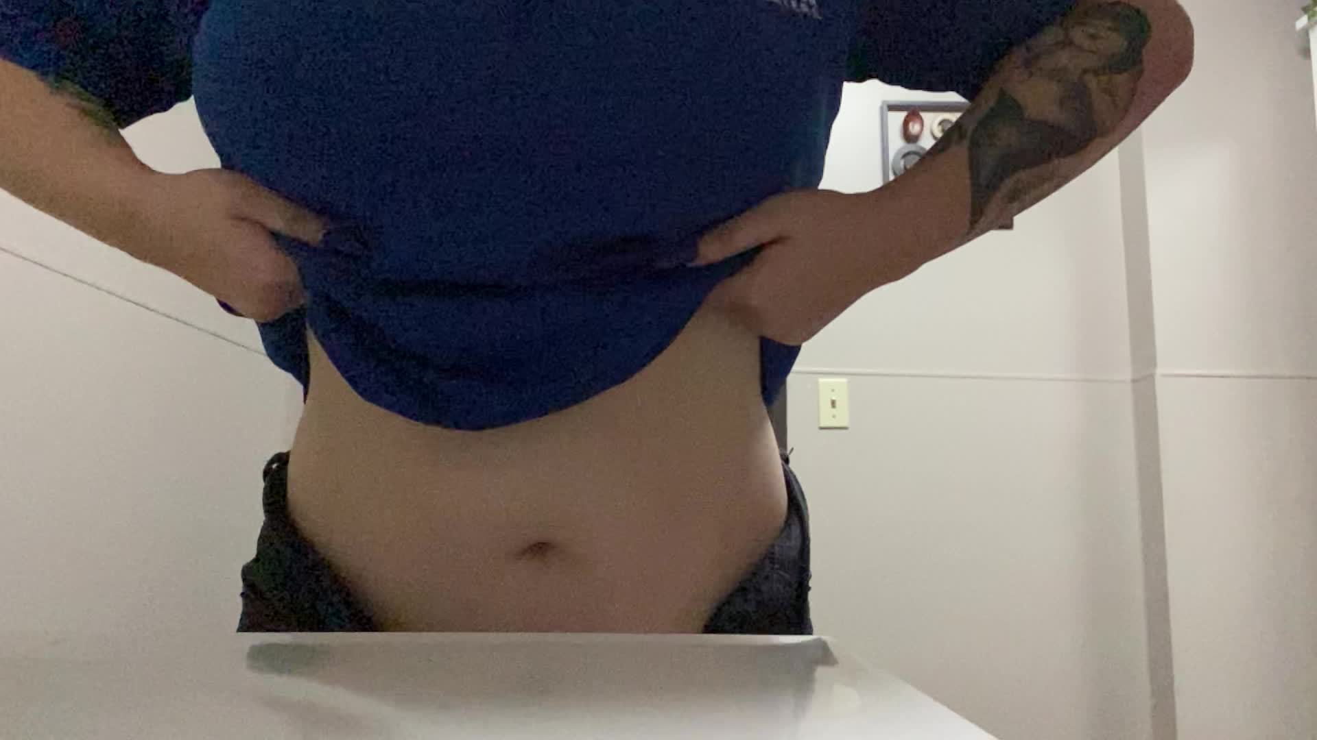 Titties droppin’ in work bathrooms.
